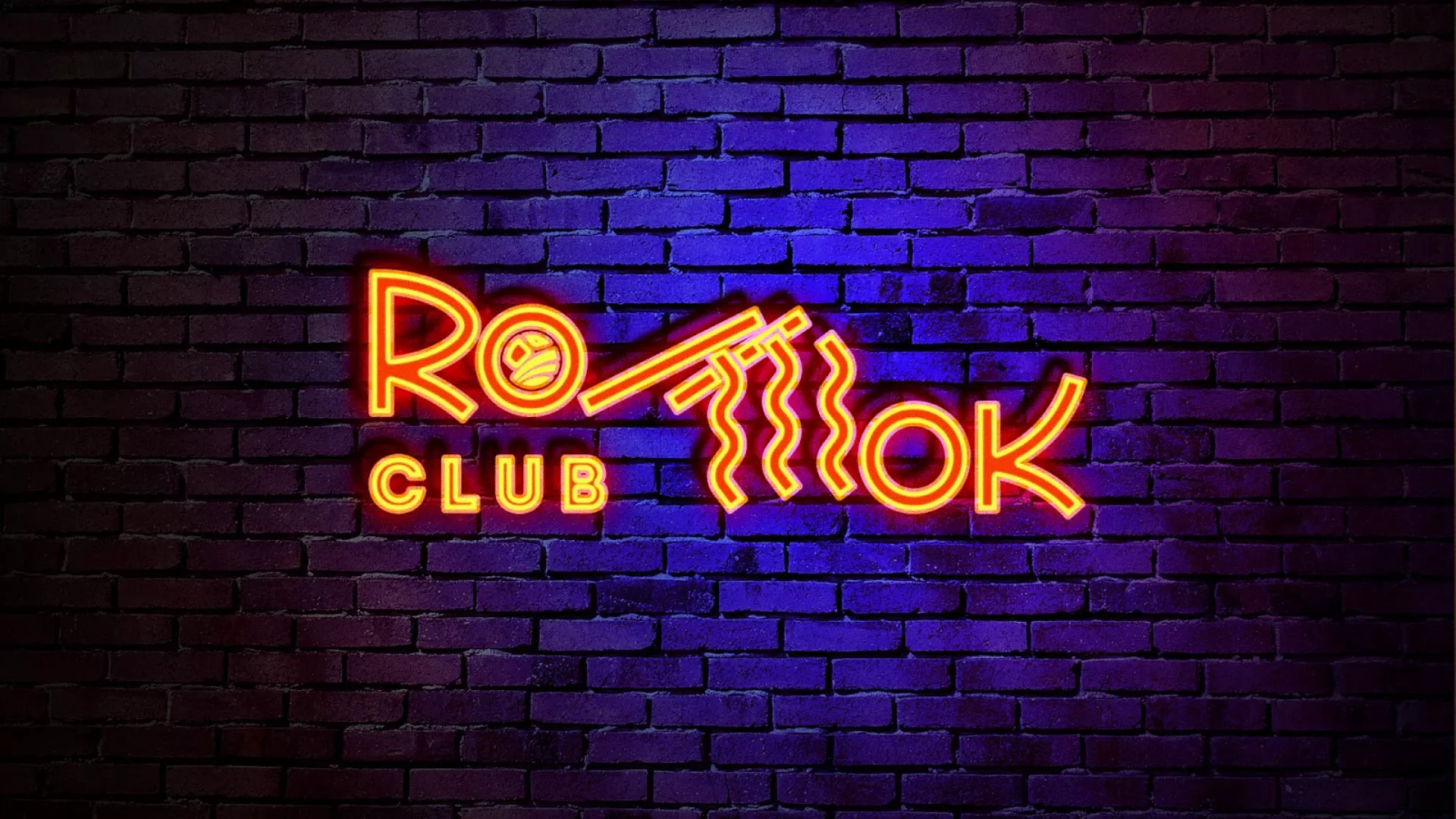 Разработка интерьерной вывески суши-бара «Roll Wok Club» в Барнауле
