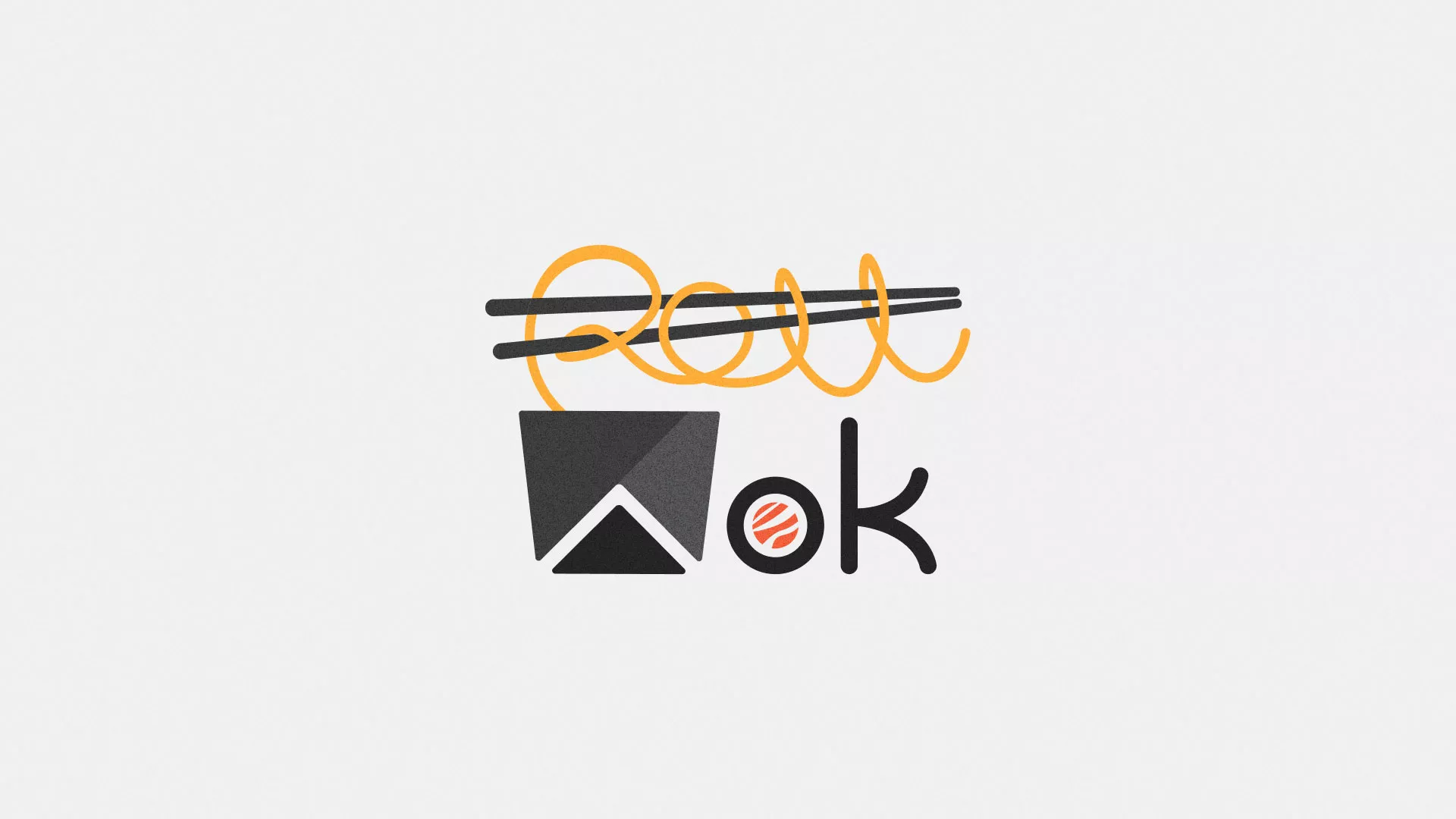 Разработка логотипа в Барнауле для суши-бара «Roll Wok Club»